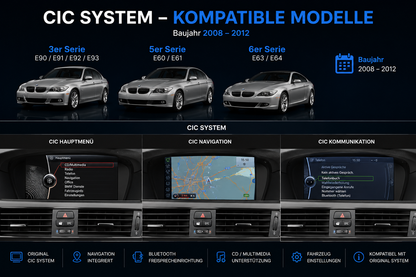 BMW Linux Display CIC

Wireless CarPlay & Android Auto
Für E90 E91 E92 E93 E60 E61 E63 E64 (2008-2012)