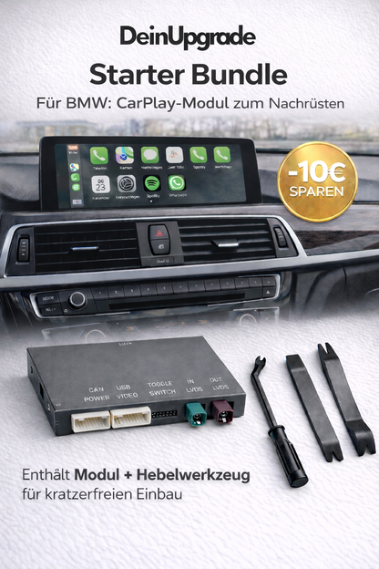 BMW CarPlay Nachrüstung – Starter Bundle (Modul + Hebelwerkzeug)