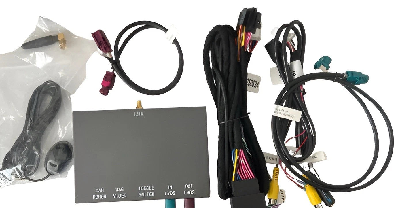 BMW CarPlay Nachrüstmodul Set – Wireless CarPlay & Android Auto Interface mit Kabelsatz